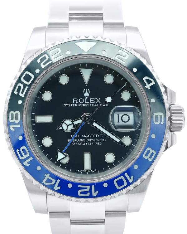 2015 Rolex GMT-Master II "Batman" 40MM Black Dial Oyster Bracelet (116710BLNR)