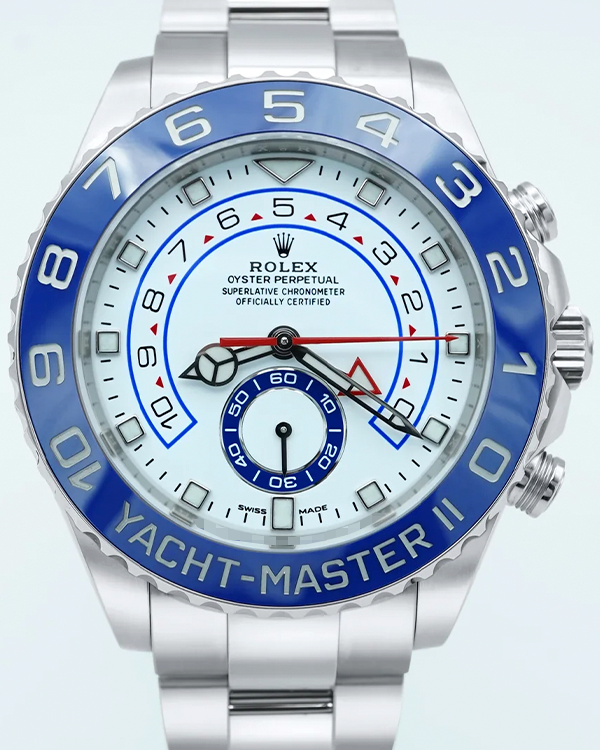 2021 Rolex Yacht-Master II 44MM White Dial Oyster Bracelet (116680)