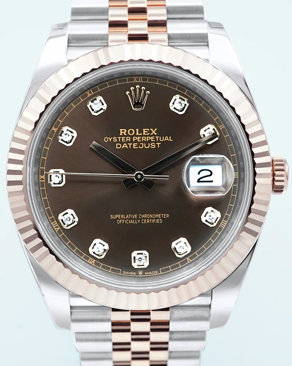 2024 Rolex Datejust 41MM Chocolate Dial Two-tone Jubilee Bracelet (126331)