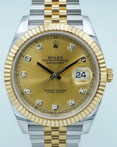 2023 Rolex Datejust 41MM Champagne Dial Two-Tone Jubilee Bracelet (126333)