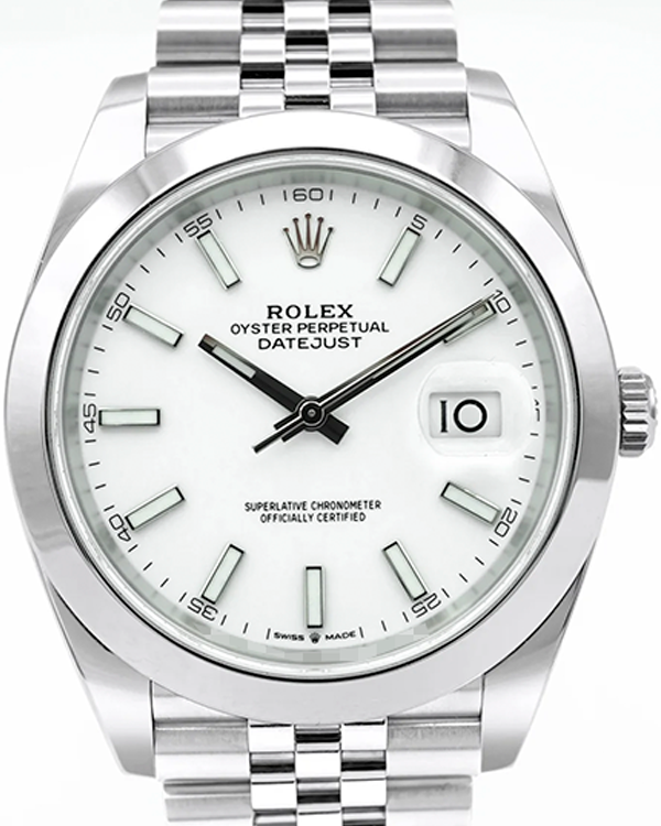 2017 Rolex Datejust 41MM White Dial Jubilee Bracelet (126300)