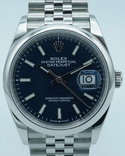 2021 Rolex Datejust 36MM Blue Dial Jubilee Bracelet (126200)