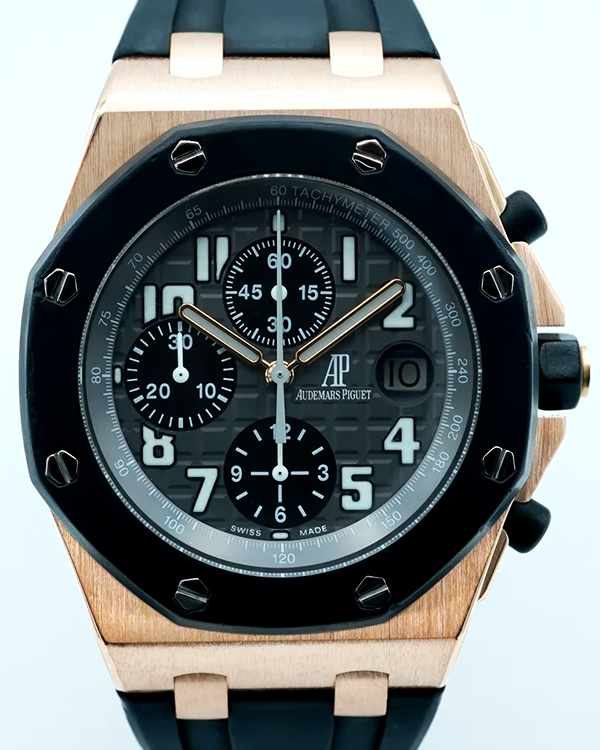 2008 Audemars Piguet Royal Oak Offshore 42MM Grey Dial Rubber Strap (25940OK.OO.D002CA.01.A)