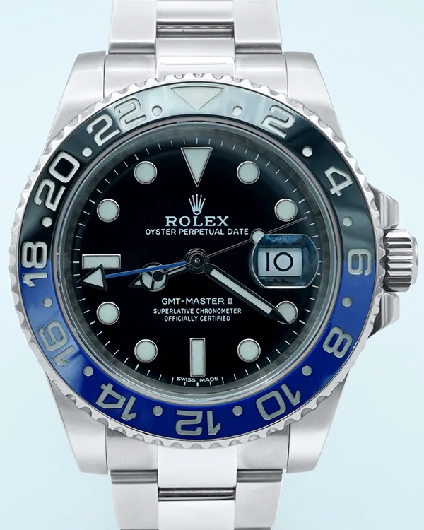 2018 Rolex GMT-Master II "Batman" 40MM Black Dial Oyster Bracelet (116710BLNR)