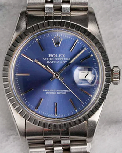 Rolex Datejust 36MM Blue Dial Jubilee Bracelet (16030)