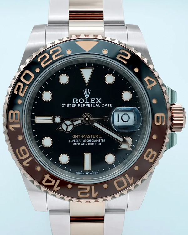 2024 Rolex GMT-Master II "Rootbeer" 40MM Black Dial Two-Tone Oyster Bracelet (126711CHNR)