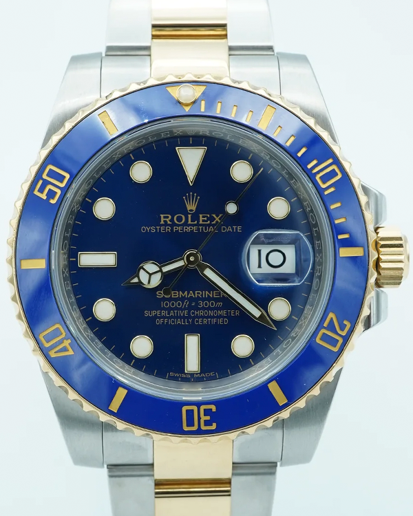 2018 Rolex Submariner Date "Bluesy" 40MM Blue Dial Two-Tone Oyster Bracelet (116613LB)