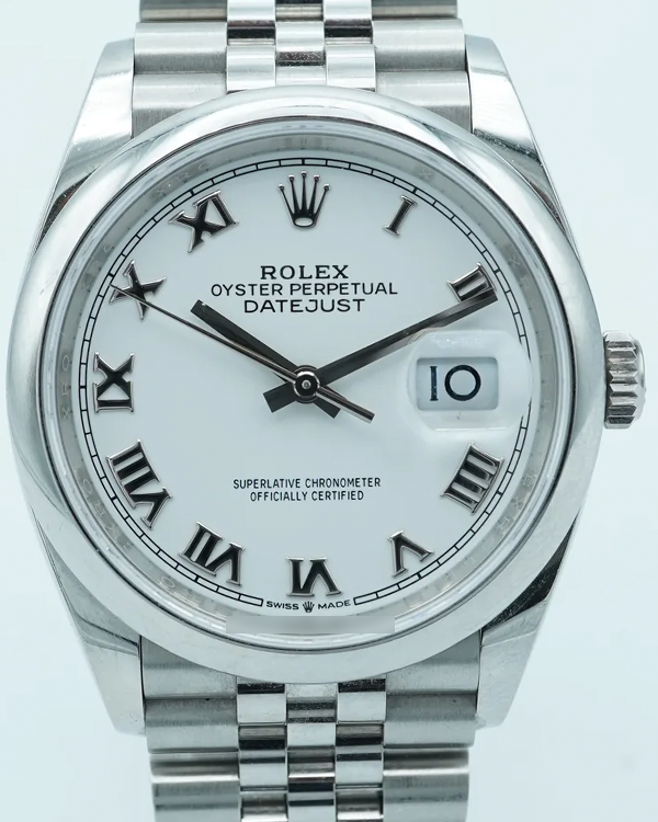 2019 Rolex Datejust 36MM White Dial Jubilee Bracelet (126200)