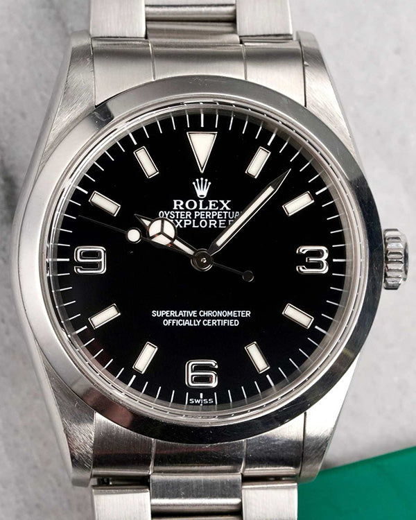 1999 (A Serial) Rolex Explorer 36MM Black Dial Oyster Bracelet (14270)