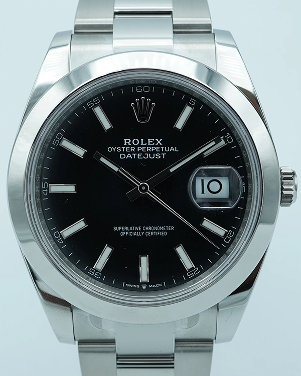 2024 Rolex Datejust 41MM Black Dial Oyster Bracelet (126300)