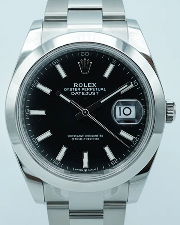 2024 Rolex Datejust 41MM Black Dial Oyster Bracelet (126300)