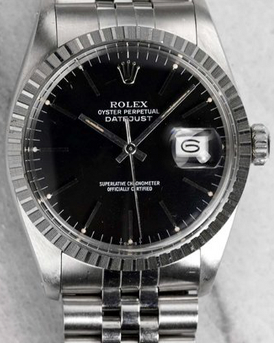 Rolex Datejust 36MM Black Dial Jubilee Bracelet (16030)