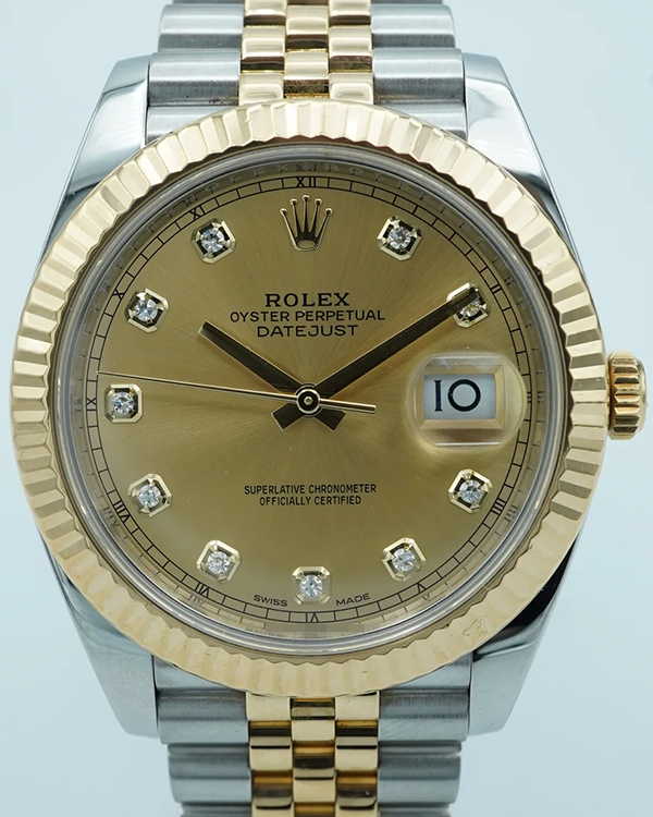 2016 Rolex Datejust 41MM Champagne Dial Two-tone Jubilee Bracelet (126333)