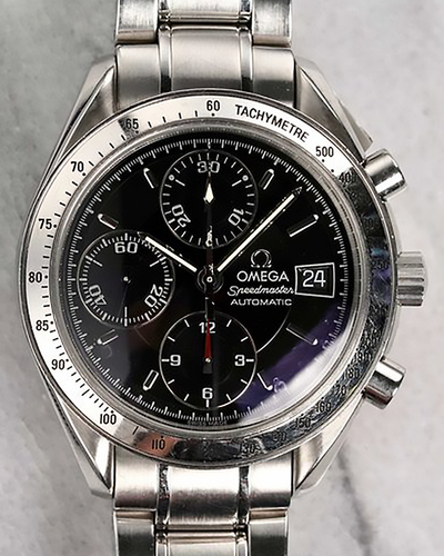 Omega Speedmaster Date 39MM Black Dial Steel Bracelet (3513.5)