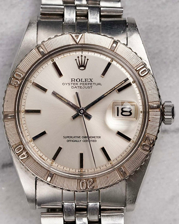 Rolex Datejust Turn-O-Graph Thunderbird 36MM Silver Dial Jubilee Bracelet (1625)