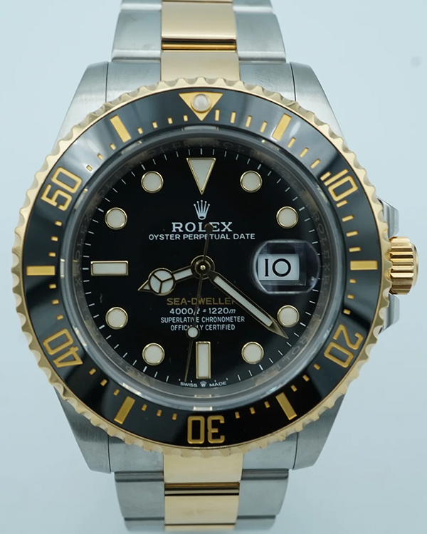 2020 Rolex Sea-Dweller 43MM Black Dial Two-Tone Oyster Bracelet (126603)