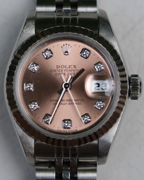 1996 Rolex Lady-Datejust 26MM Salmon Dial Jubilee Bracelet (69174)