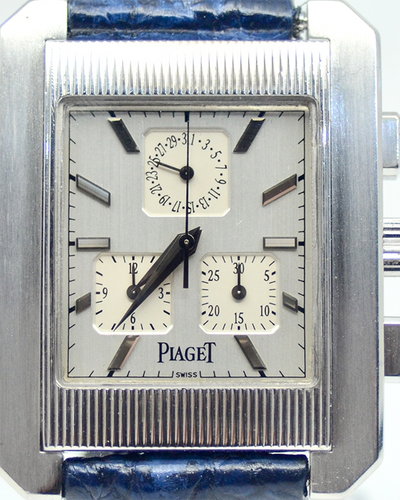 Piaget Protocol 32x34MM White Dial Leather Strap (14600)