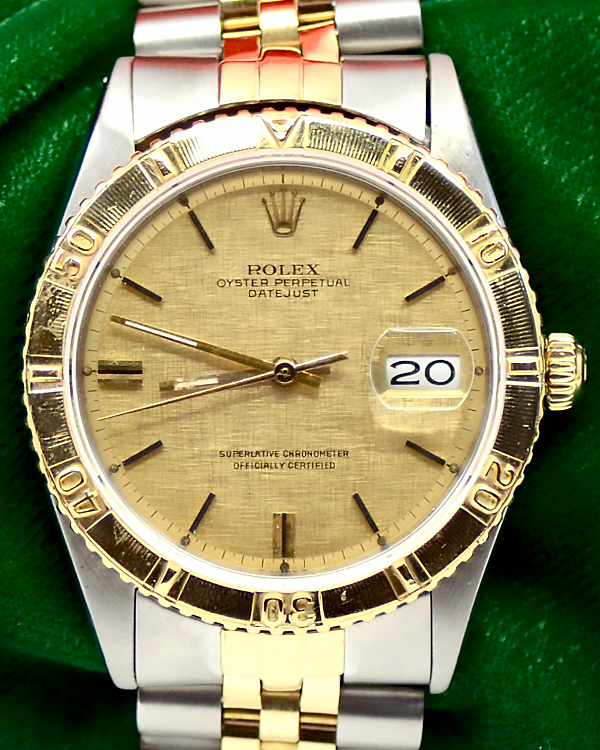 Rolex Datejust Turn-O-Graph 36MM Champagne Dial Two-Tone Jubilee Bracelet (1625)