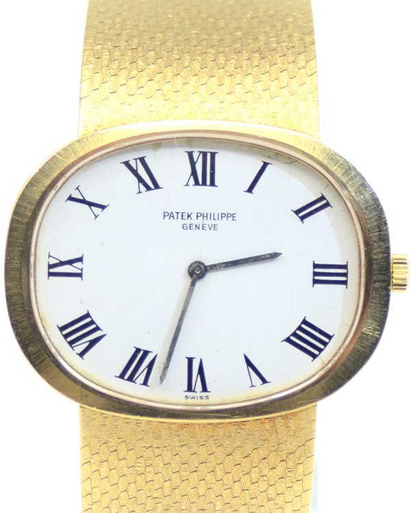 1977 Patek Philippe Golden Ellipse 34MM White Dial Yellow Gold Bracelet (3583/1)