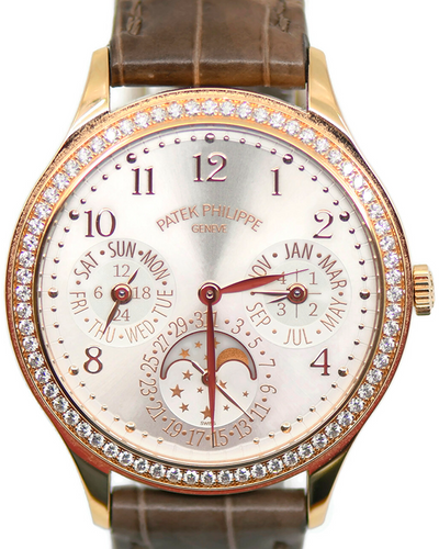 2023 Patek Philippe Grand Complications Perpetual Calendar 35.1MM White Dial Leather Strap (7140R-001)