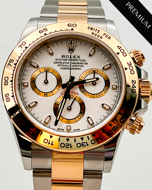 2023 Rolex Daytona Cosmograph Yellow Gold And Oystersteel White Dial (116503)