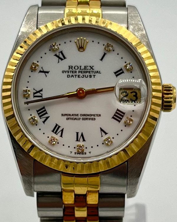 Rolex Datejust 31MM White Dial Two-Tone Jubilee Bracelet (68273)