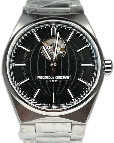 Frederique Constant Classics 41MM Black Dial Steel Bracelet (FC-310B4NH6B)