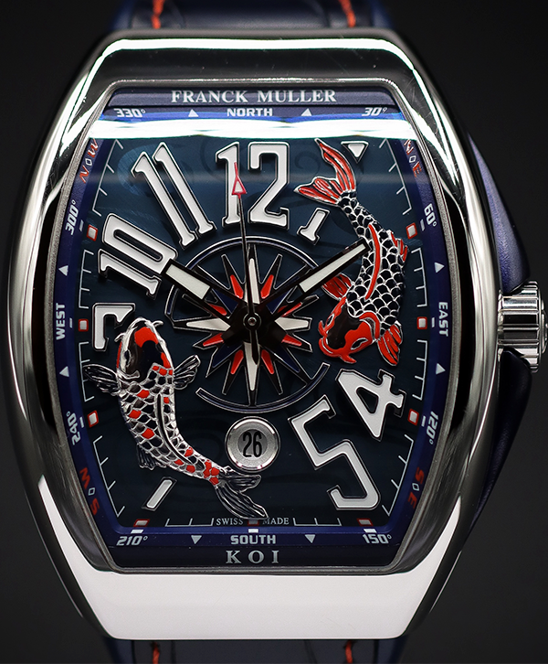 2023 Franck Muller Vanguard "Limited Edition" 44MM Blue Dial Leather Strap (V45 YT SC DT KOI 2)