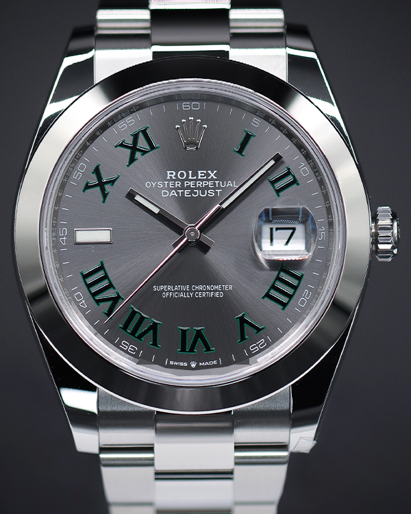 2024 Rolex Datejust "Wimbledon" 41MM Slate Dial Oyster Bracelet (126300)