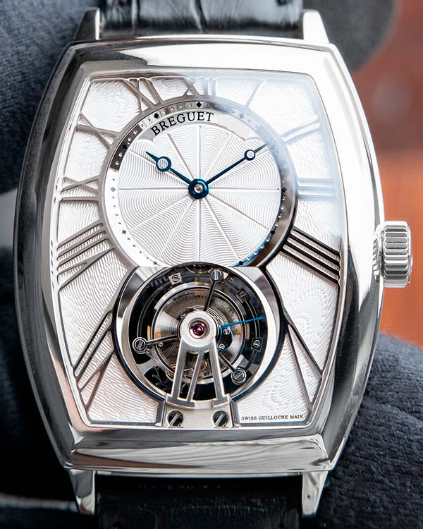 2013 Breguet Héritage Tourbillon 35MM Silver Dial Leather Strap (5497PT/12/9V6)