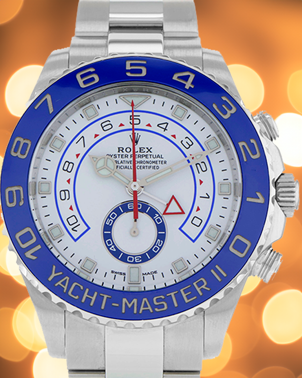 Rolex Yacht-Master II 44MM White Dial Oyster Bracelet (116680)