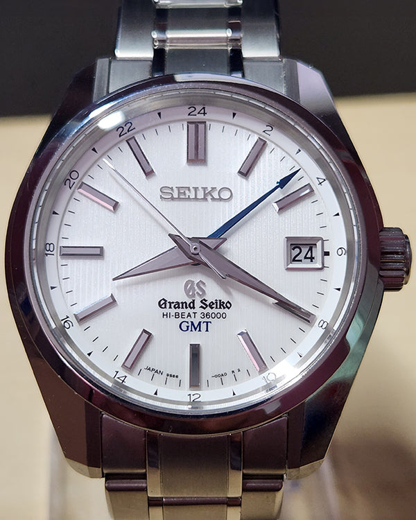 Grand Seiko Hi-Beat 40MM White Dial Titanium Bracelet (SBGJ011)