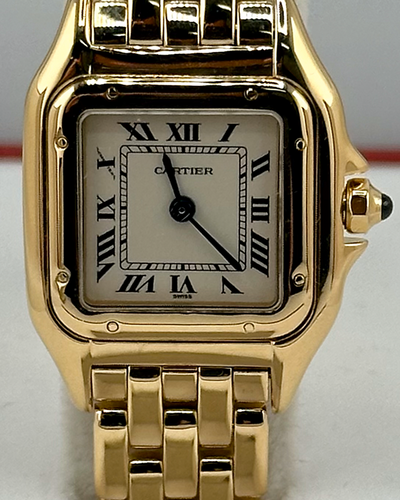 Cartier Panthére De Cartier 22MM Quartz White Dial Yellow Gold Bracelet (866911)