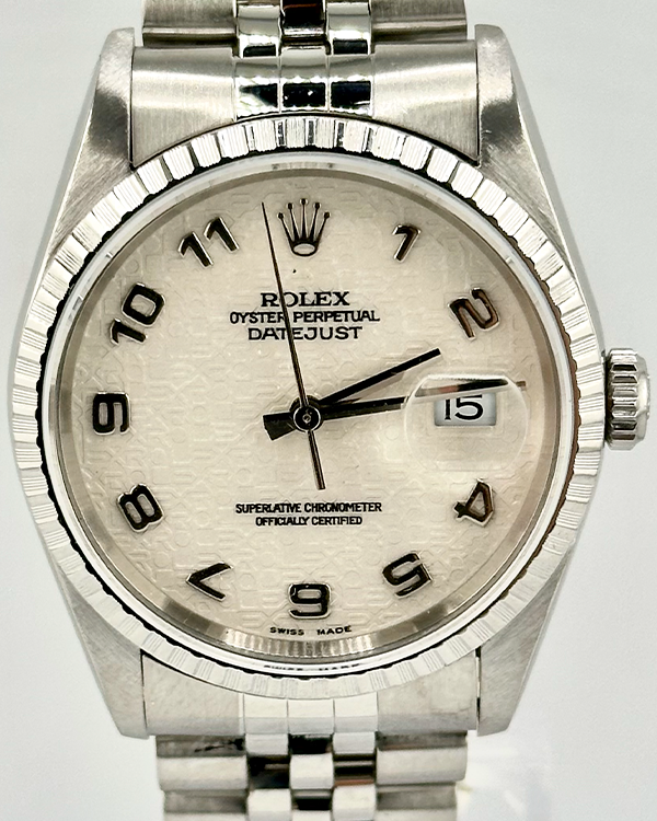 Rolex Datejust 36MM White Dial Jubilee Bracelet (16220)