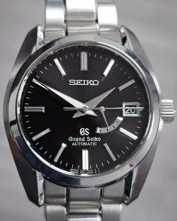 2010 Grand Seiko Heritage 39MM Black Dial Steel Bracelet (SBGL005)