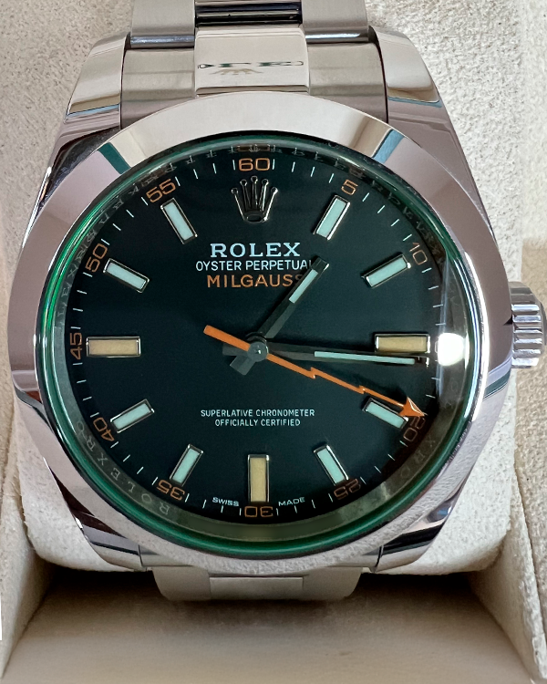 2020 Rolex Milgauss 40MM Black Dial Oyster Bracelet (116400GV)