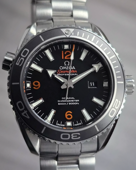 2012 Omega Seamaster Planet Ocean 37.5MM Black Dial Steel Bracelet (232.30.38.20.01.002)