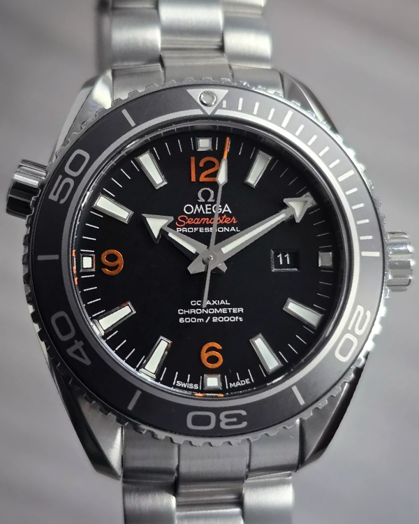 2012 Omega Seamaster Planet Ocean 37.5MM Black Dial Steel Bracelet (232.30.38.20.01.002)