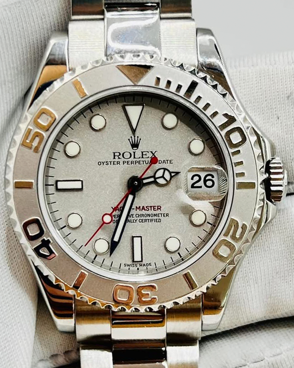 Rolex Yacht-Master 35MM Silver Dial Oyster Bracelet (168622)