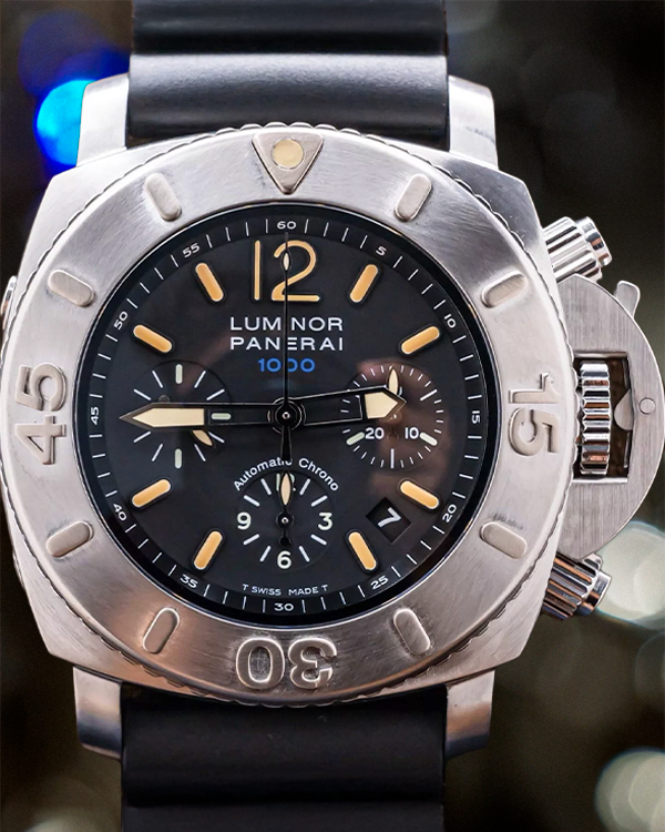 Panerai Luminor Submersible 1950 Chrono 1000M S.E. 47MM Black Dial Rubber Strap (PAM00187)