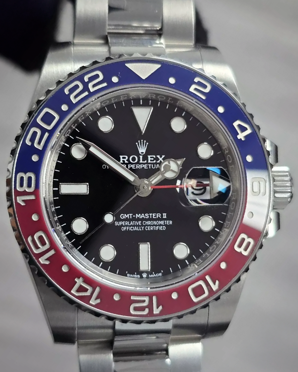 2023 Rolex GMT-Master II "Pepsi" 40MM Black Dial Oyster Bracelet (126710BLRO)