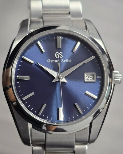 2019 Grand Seiko Heritage Collection 37MM Quartz Blue Dial Steel Bracelet (SBGX265)