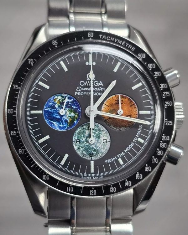 2007 Omega Speedmaster Professional Moonwatch "From The Moon To Mars" 42MM Black Dial Steel Bracelet (3577.50.00)