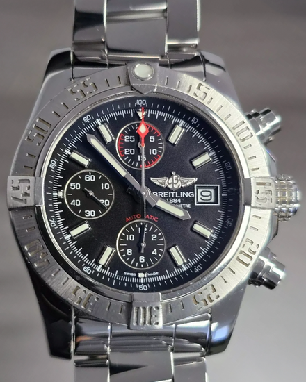 2018 Breitling Avenger II 43MM Black Dial Steel Bracelet (A1338111/BC32)