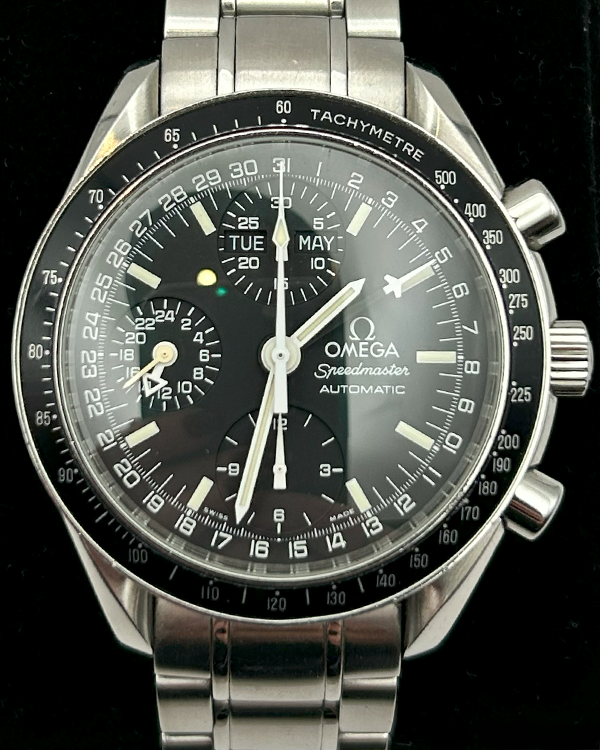 Omega Speedmaster Date 39MM Black Dial Steel Bracelet (3520.50)