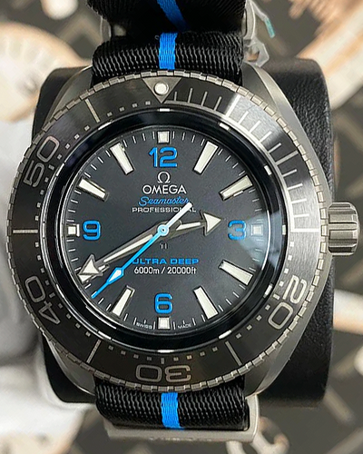 2022 Omega Seamaster Planet Ocean 6000M 45.5MM Grey Dial Textile Strap (215.92.46.21.01.001)