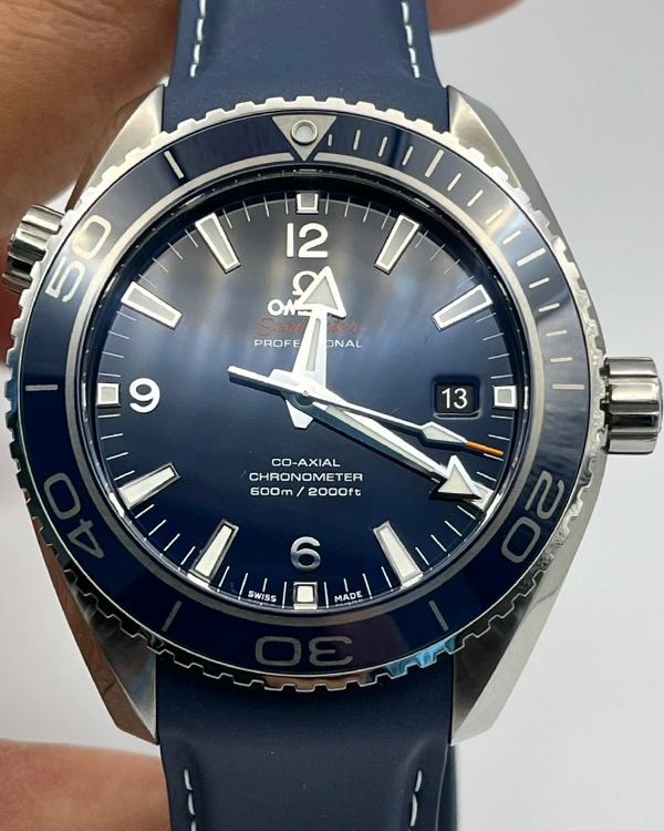 2024 Omega Seamaster Planet Ocean 600M 45.5MM Blue Dial Rubber Strap (232.92.46.21.03.001)