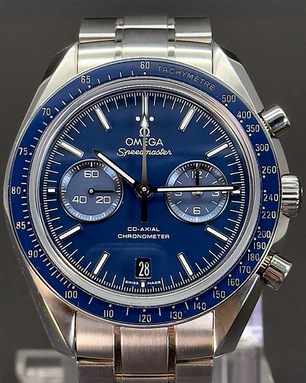 No Reserve - 2020 Omega Speedmaster Two Counters Co-Axial 44.25MM Blue Dial Titanium Bracelet (311.90.44.51.03.001)