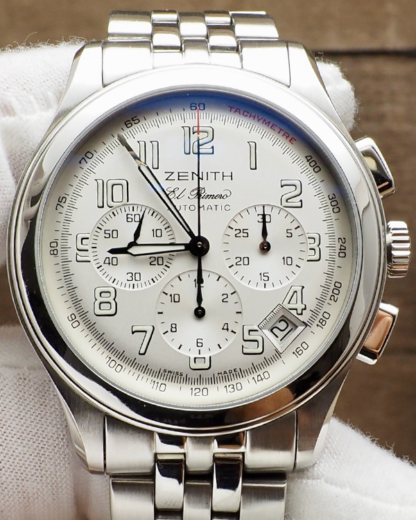 2003 Zenith El Primero Sport 40MM Silver Dial Steel Bracelet (03.0510.400)